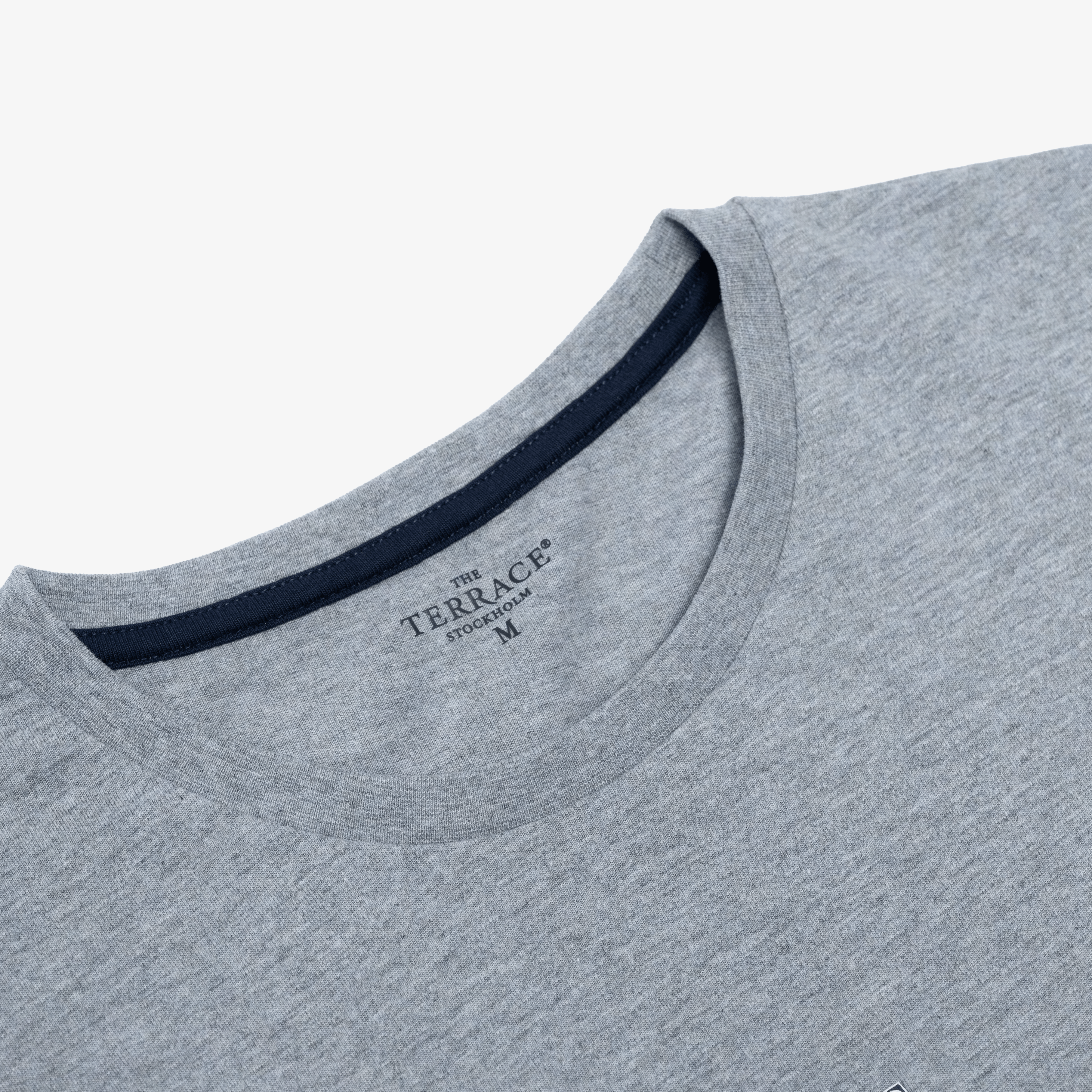 Originale Fervor T-shirt Grey Melange Flat Lay Neck