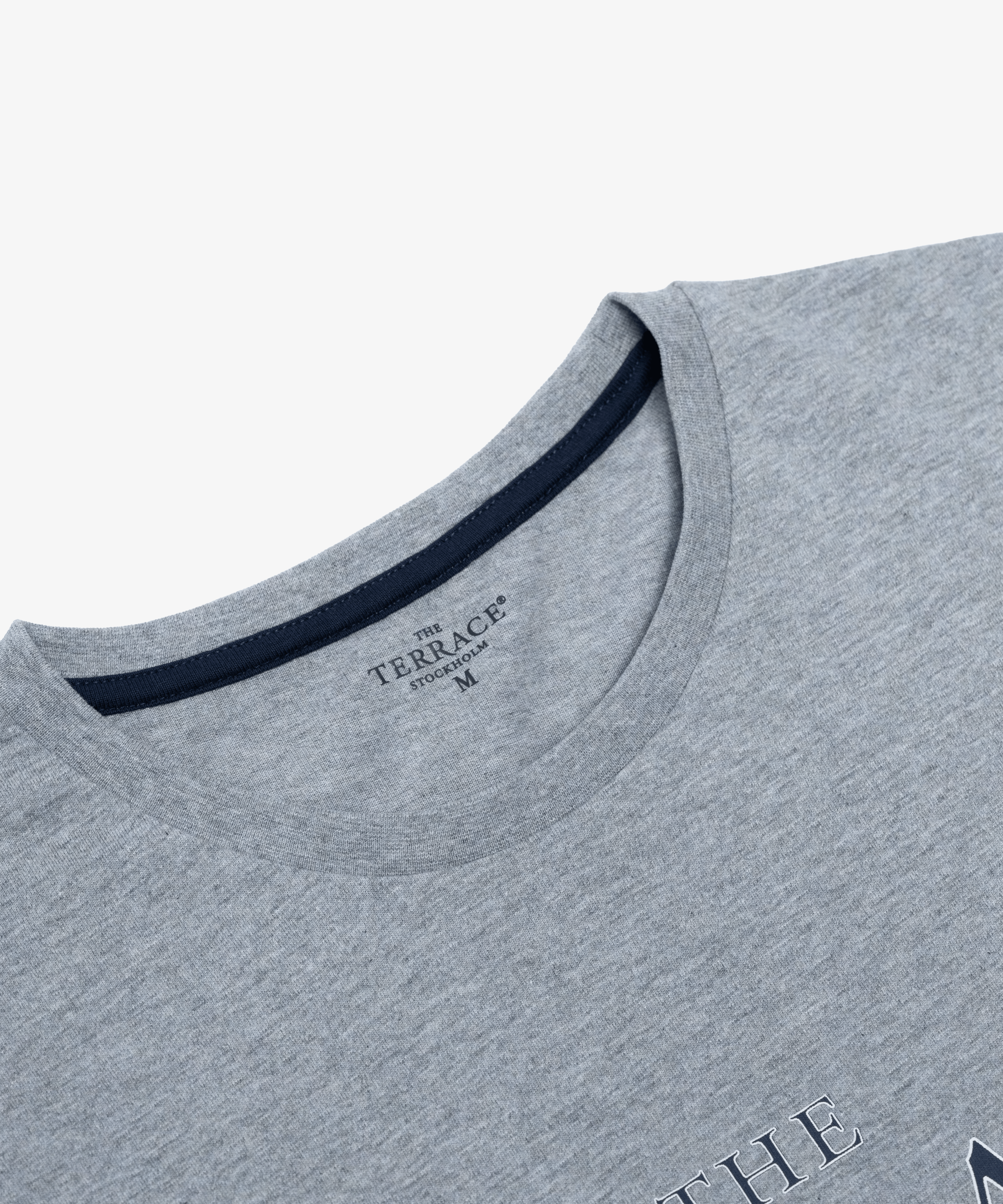 Originale Fervor T-shirt Grey Melange Flat Lay Neck