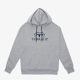 Rixa Sweat Hoodie Grey Melange Flat Lay Above