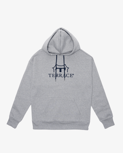 Rixa Sweat Hoodie Grey Melange Flat Lay Above