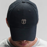 Twill Cap Black Model Front