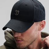Twill Cap Black Model Front