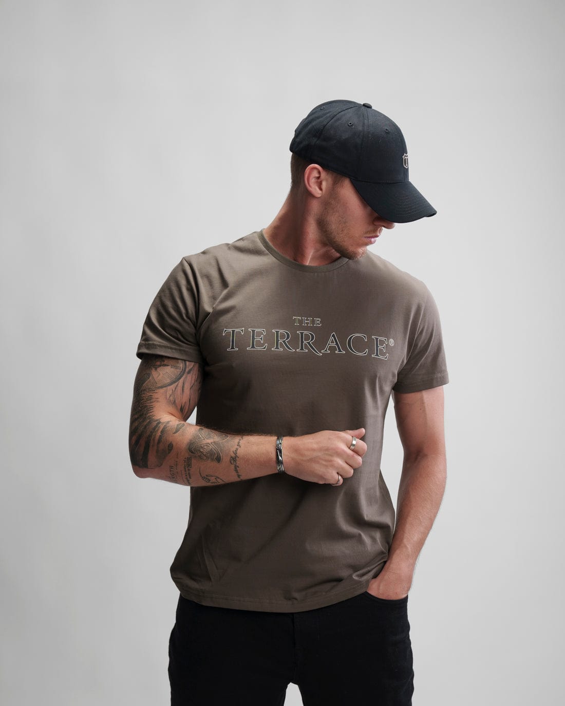 Originale Fervor T-shirt Army Green Model Front