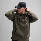 Rixa Sweat Hoodie Army Green Model Standing