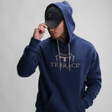 Rixa Sweat Hoodie Evening Blue Model Front