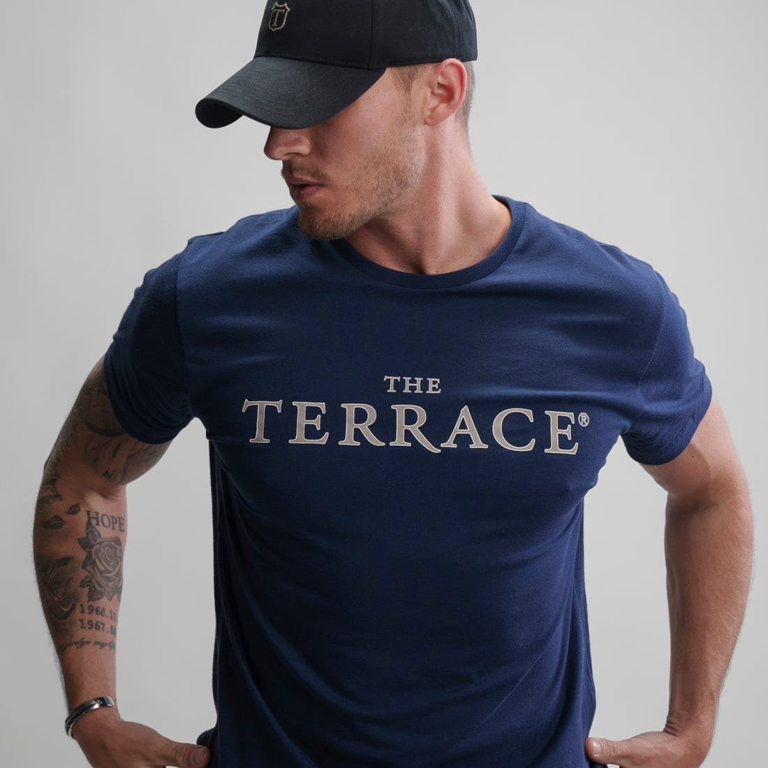 Originale Fervor T-shirt Evening Blue Model Front