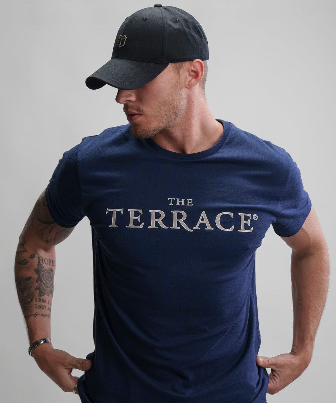 Originale Fervor T-shirt Evening Blue Model Front