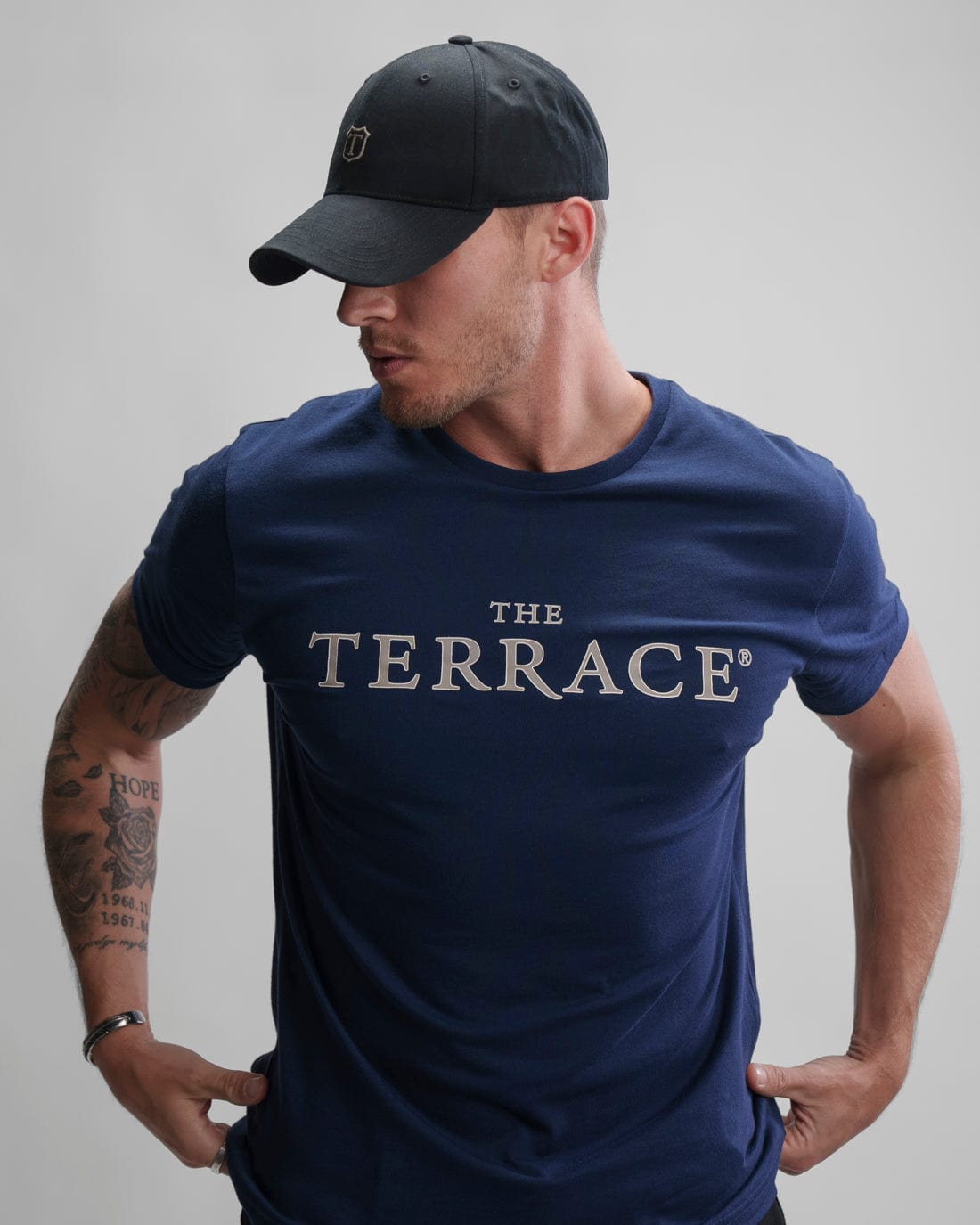 Originale Fervor T-shirt Evening Blue Model Front