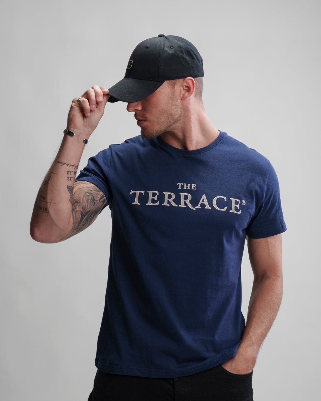 Originale Fervor T-shirt Evening Blue Model Front