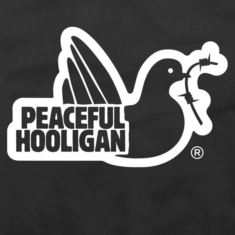 Peaceful Hooligan Hoodie Outline Black