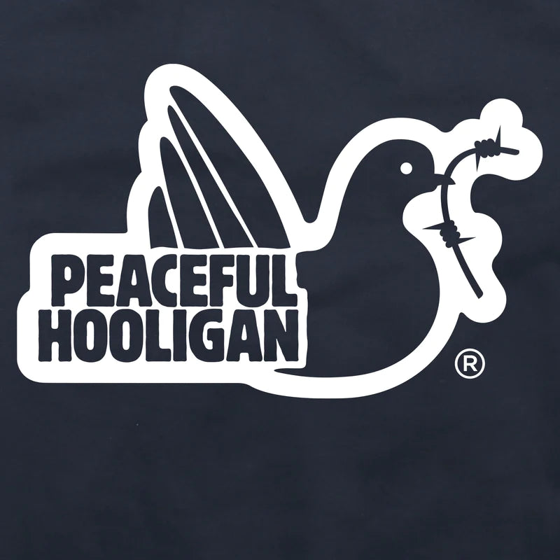 Peaceful Hooligan Hoodie Outline Navy