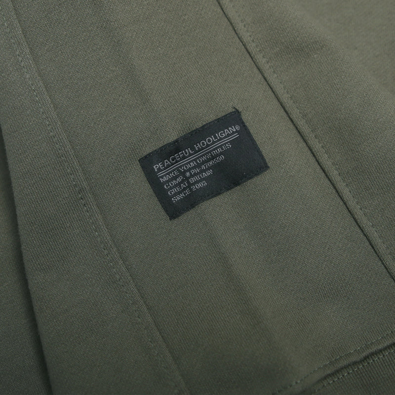 Peaceful Hooligan Sweatshirt Crew Olive