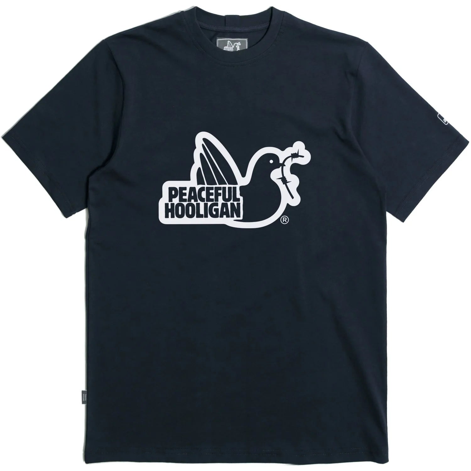 Peaceful Hooligan T-shirt Outline Navy